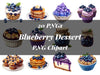 Blueberry Dessert Clipart