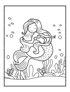 Mermaids Coloring Book - CraftNest - Digital Crafting and Art