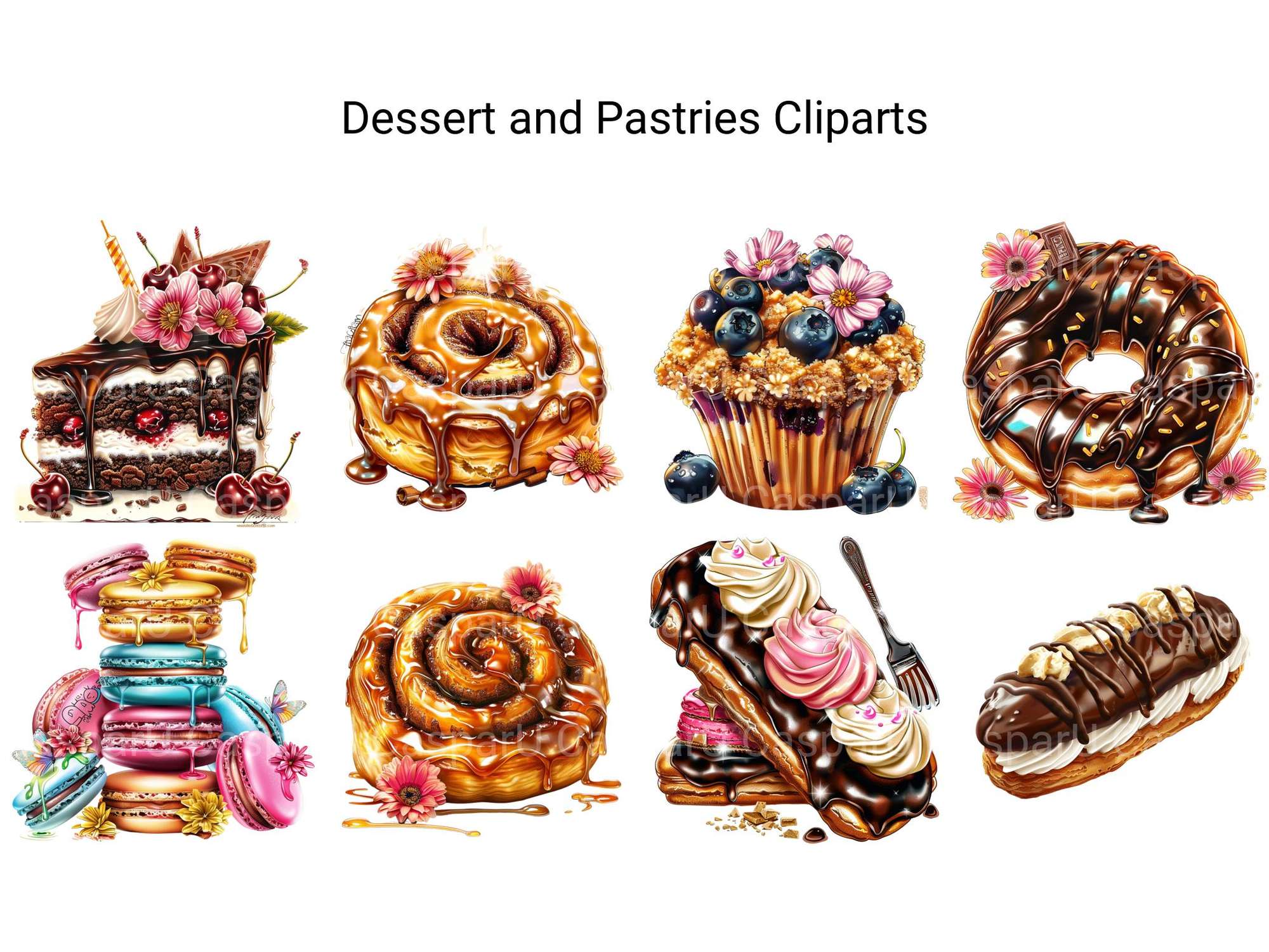 Dessert and Pastries Clipart