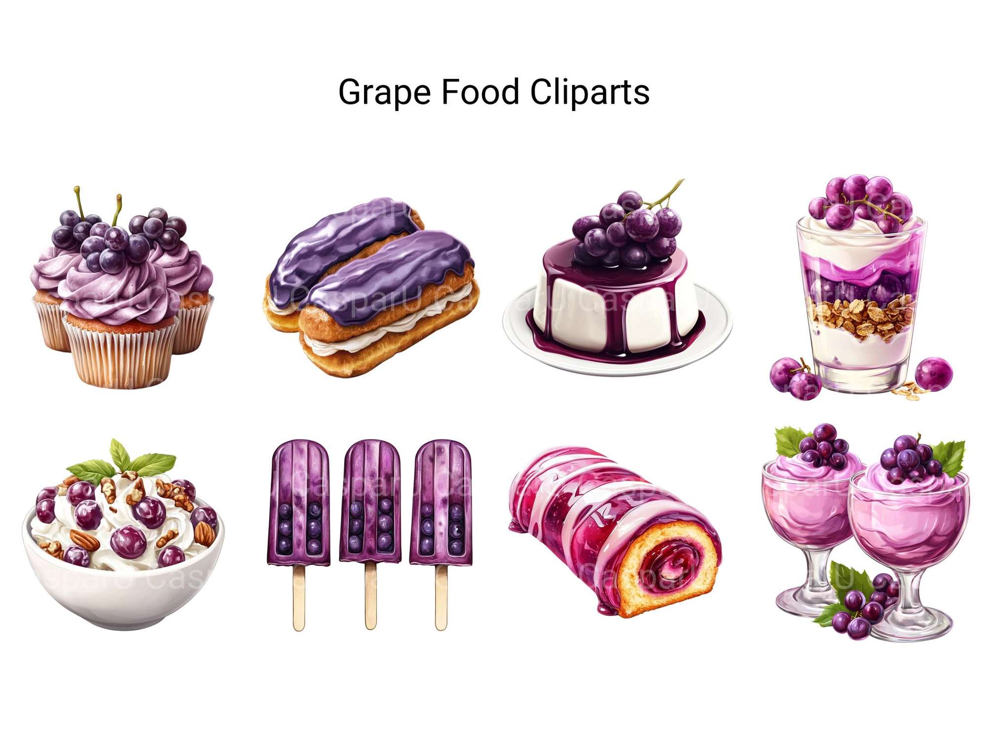 Grape Food Clipart