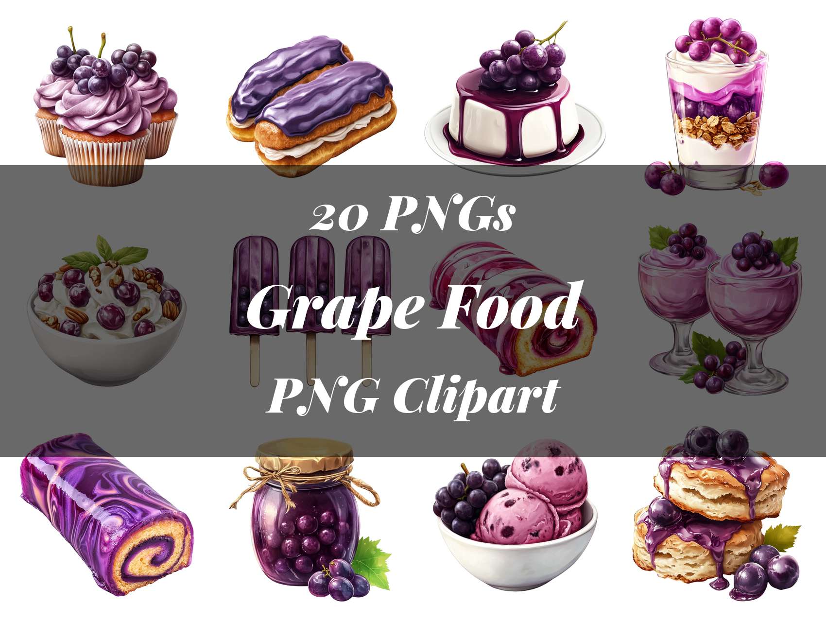 Grape Food Clipart