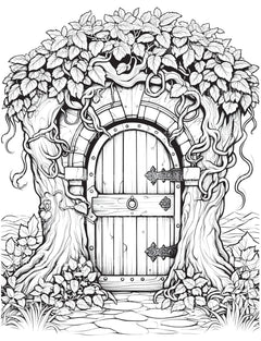 Blooming Door Coloring Book - CraftNest - Digital Crafting and Art