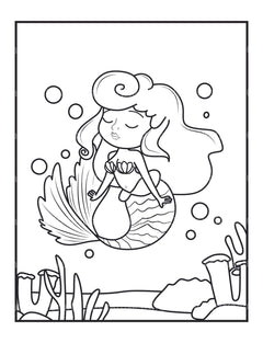 Mermaids Coloring Book - CraftNest - Digital Crafting and Art