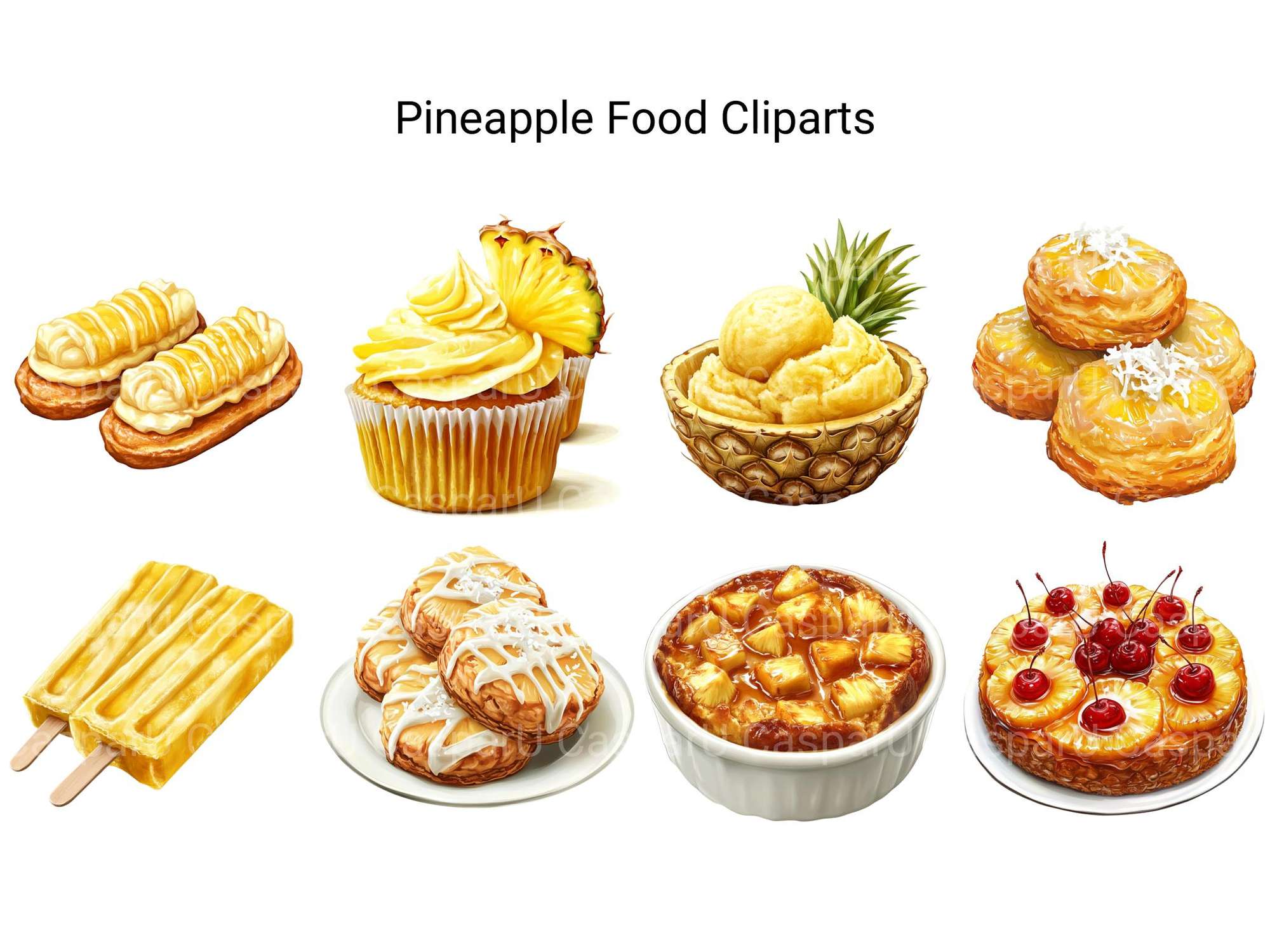 Pineapple Food Clipart