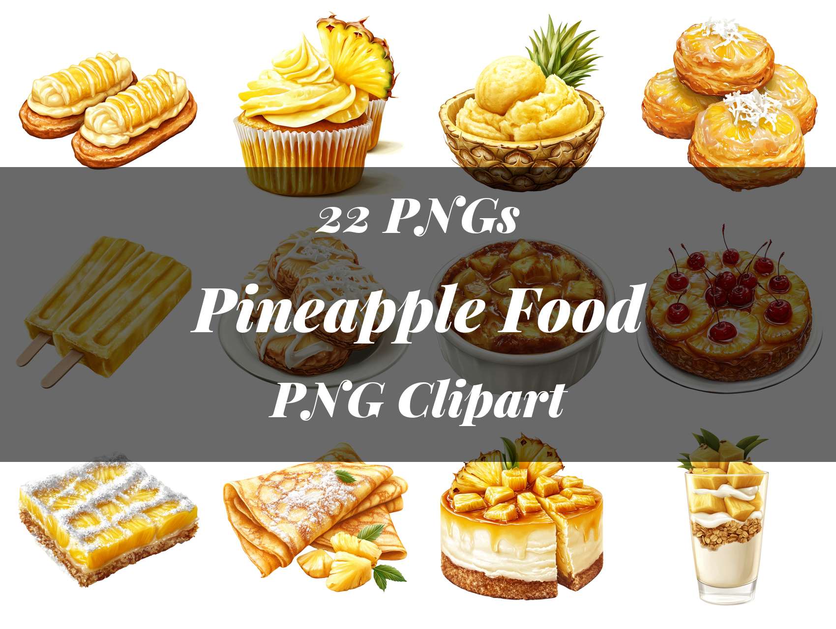 Pineapple Food Clipart