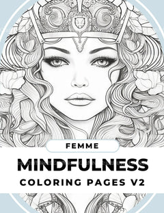 Femme Portrait Coloring Book - CraftNest - Digital Crafting and Art