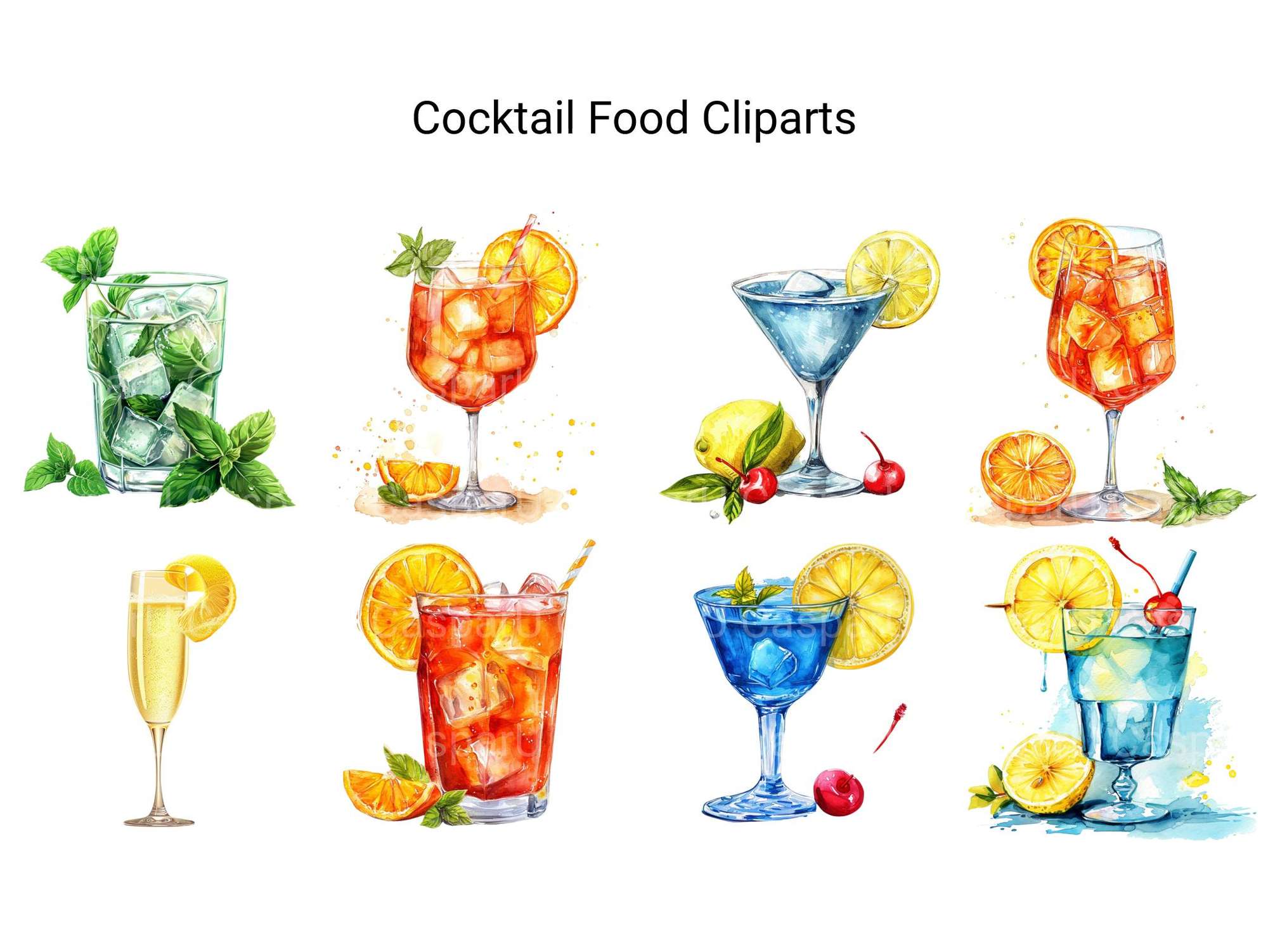 Cocktail Food Clipart
