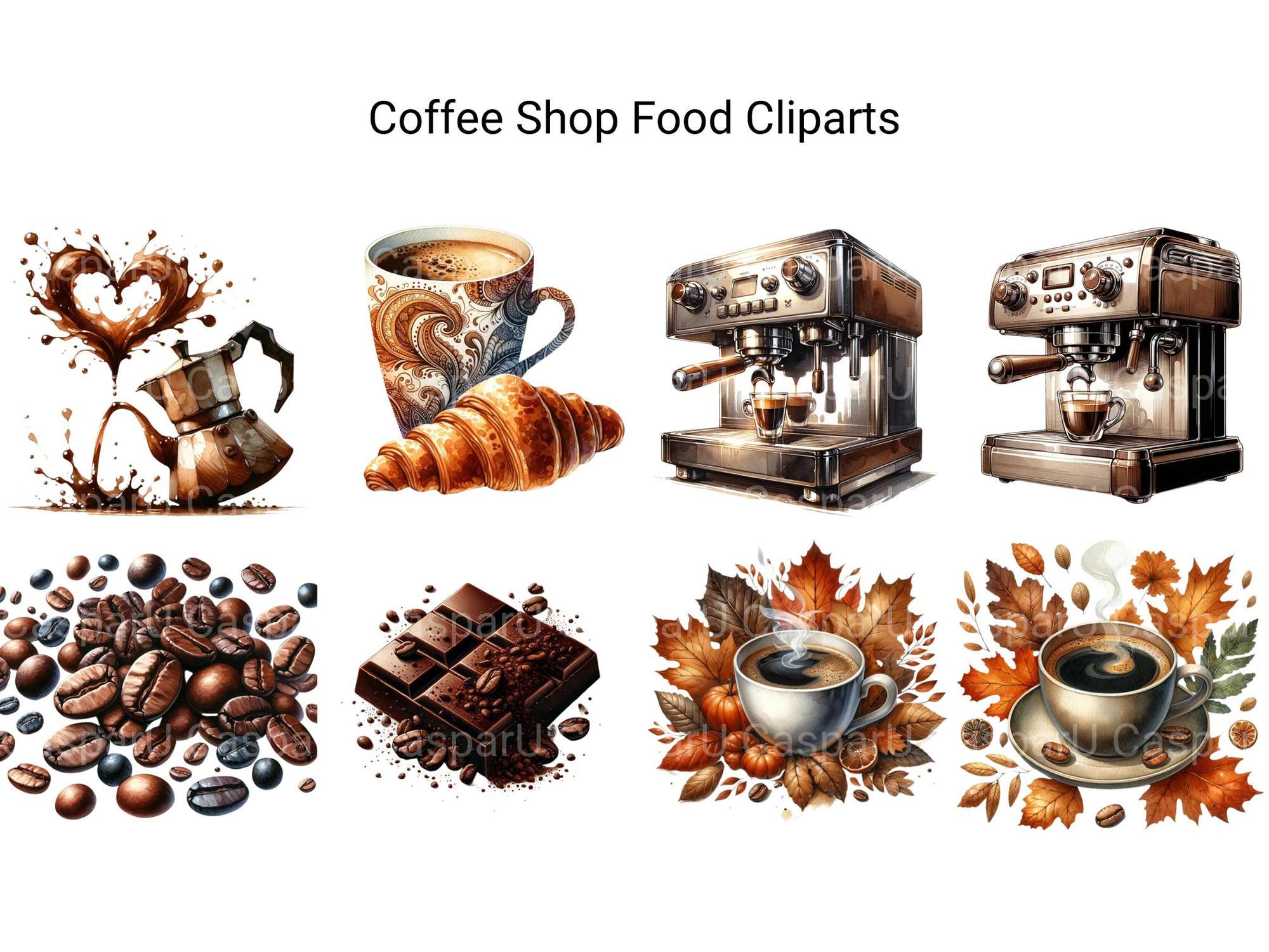 Coffee Shop Food Clipart