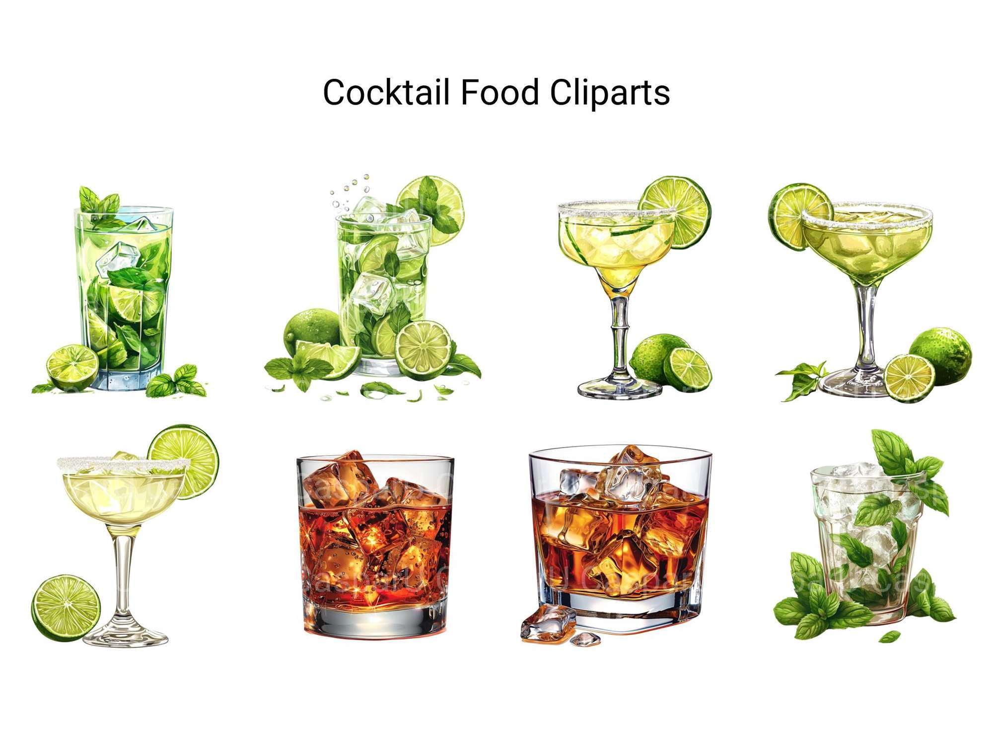 Cocktail Food Clipart