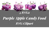 Purple Apple Candy Food Clipart