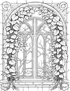 Blooming Window Coloring Book - CraftNest - Digital Crafting and Art