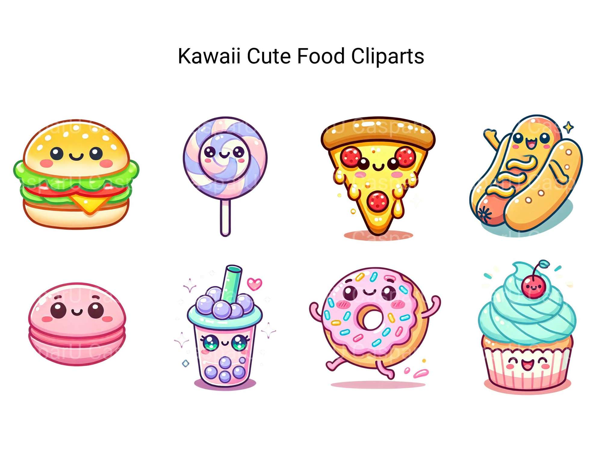 Kawaii Cute Food Clipart