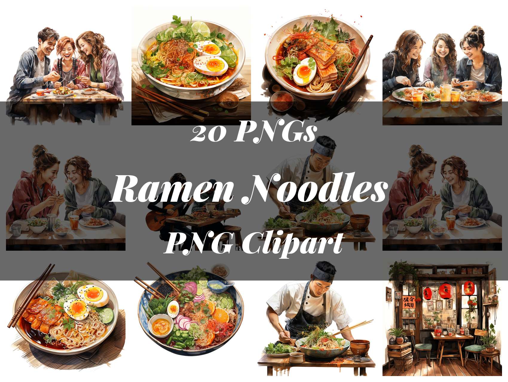 Ramen Noodles Clipart