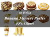Banana Nursery Poster Clipart