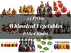 Whimsical Vegetables Clipart