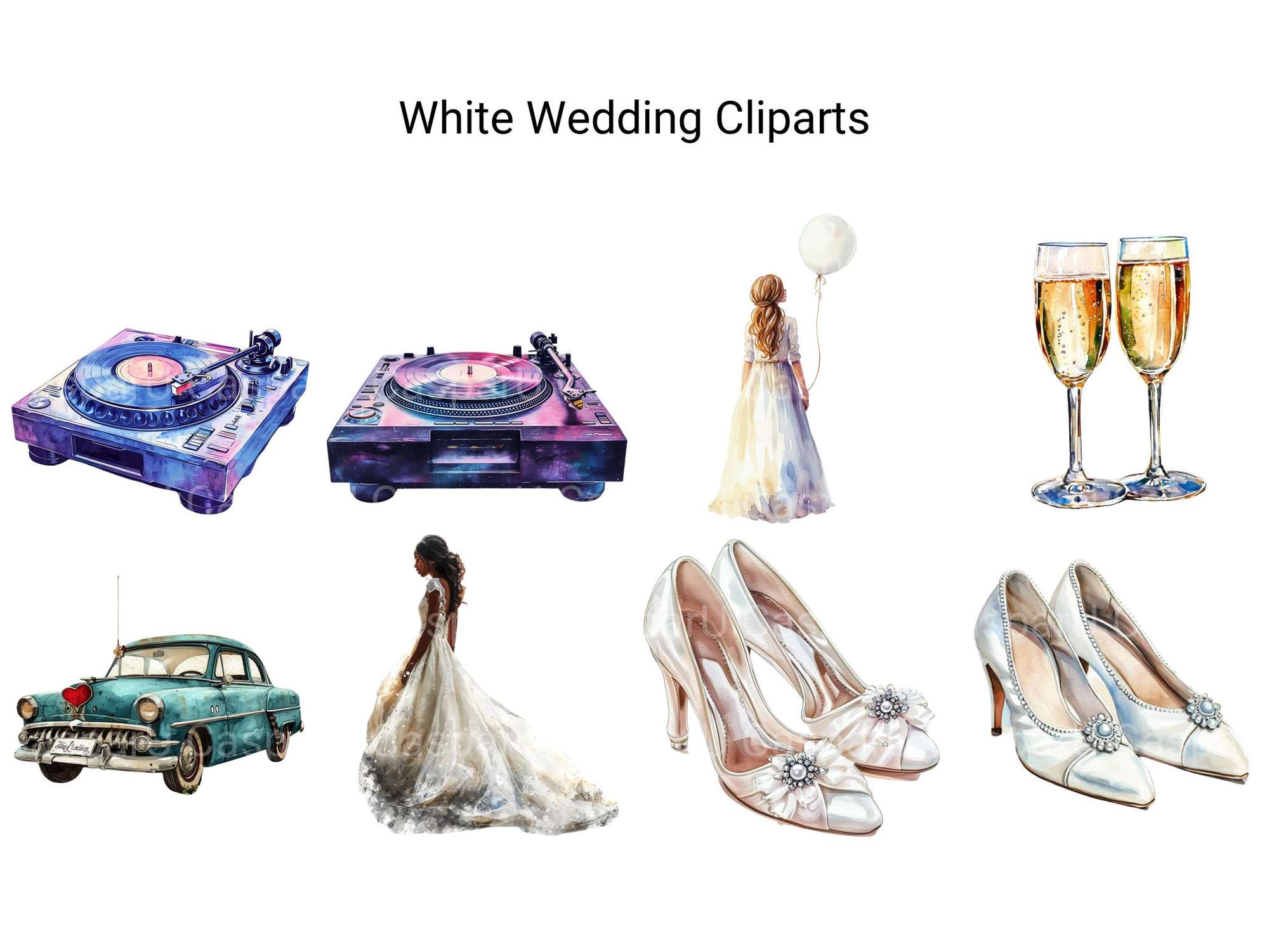 White Wedding Clipart