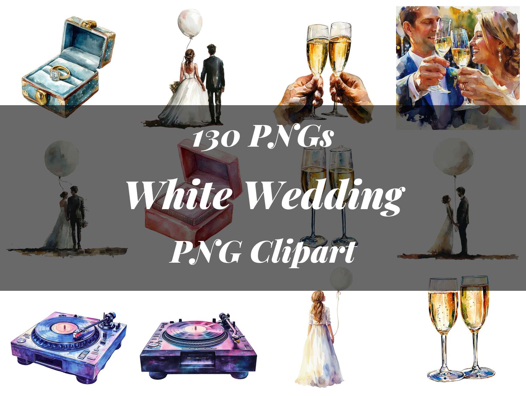 White Wedding Clipart