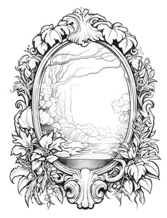 Blooming Fountain Coloring Book - CraftNest - Digital Crafting and Art