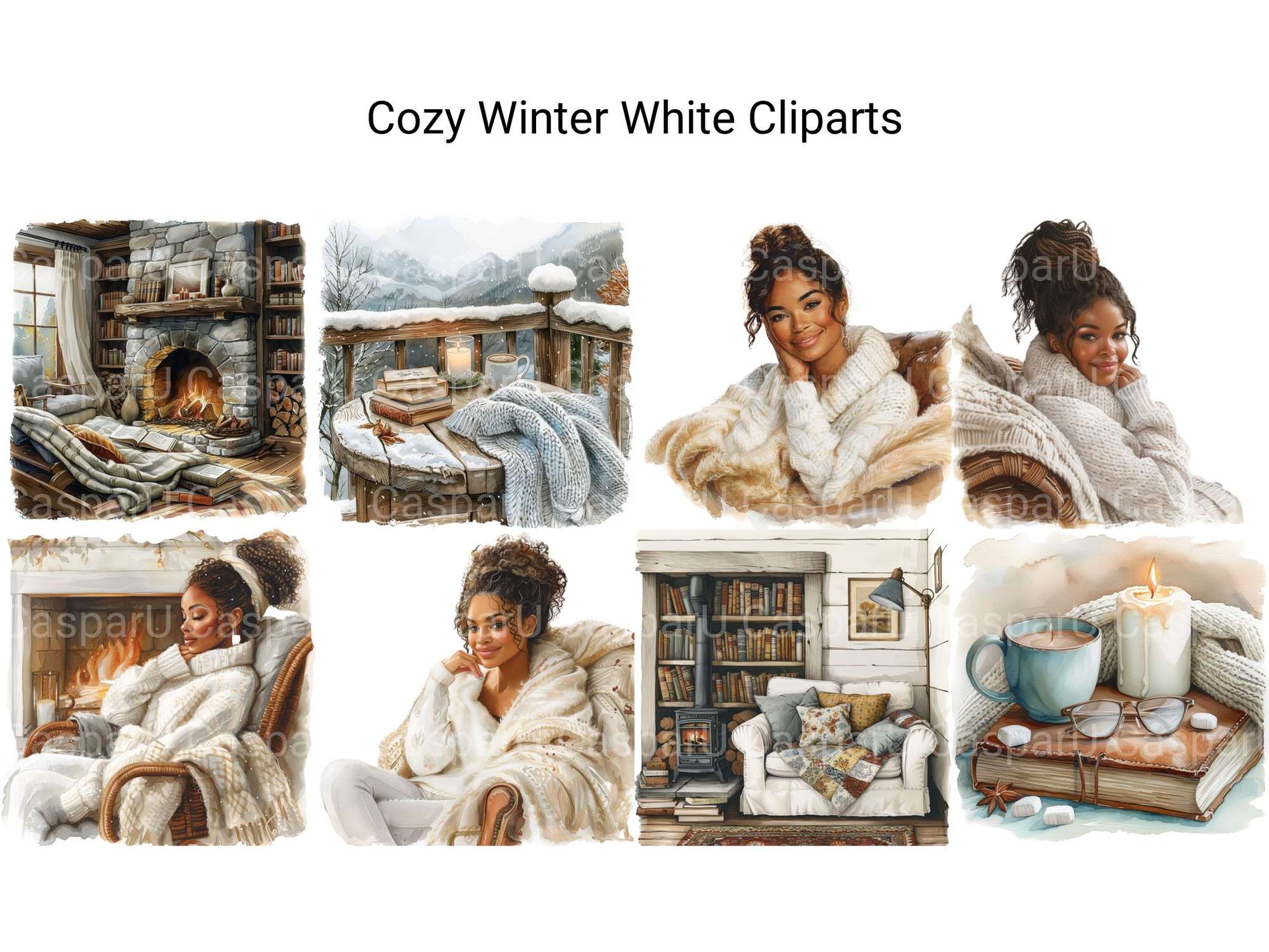 Cozy Winter White Clipart