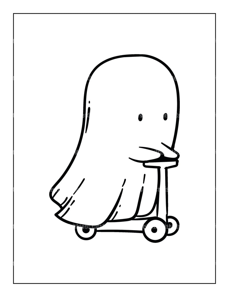 Kids Halloween Coloring Book 8 - CraftNest - Digital Crafting and Art