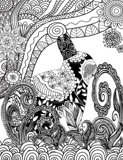 Colorist Heaven Animal Coloring Book - CraftNest - Digital Crafting and Art