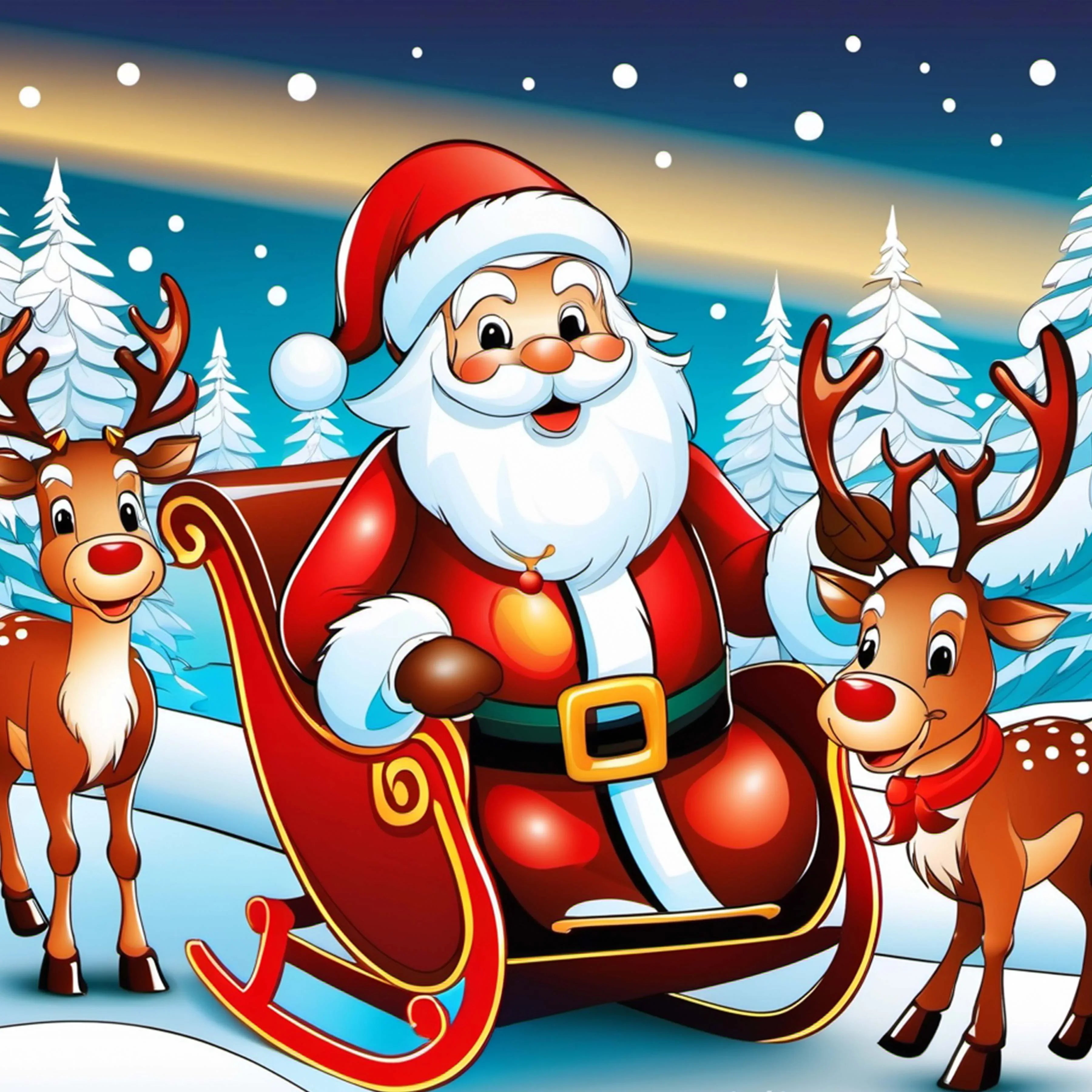 Christmas Reindeer Seamless Digital Paper - CraftNest - Digital Crafting and Art