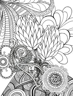 Colorist Heaven Flower Coloring Book - CraftNest - Digital Crafting and Art