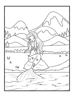 Mermaids Coloring Book - CraftNest - Digital Crafting and Art