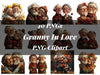 Granny In Love Clipart