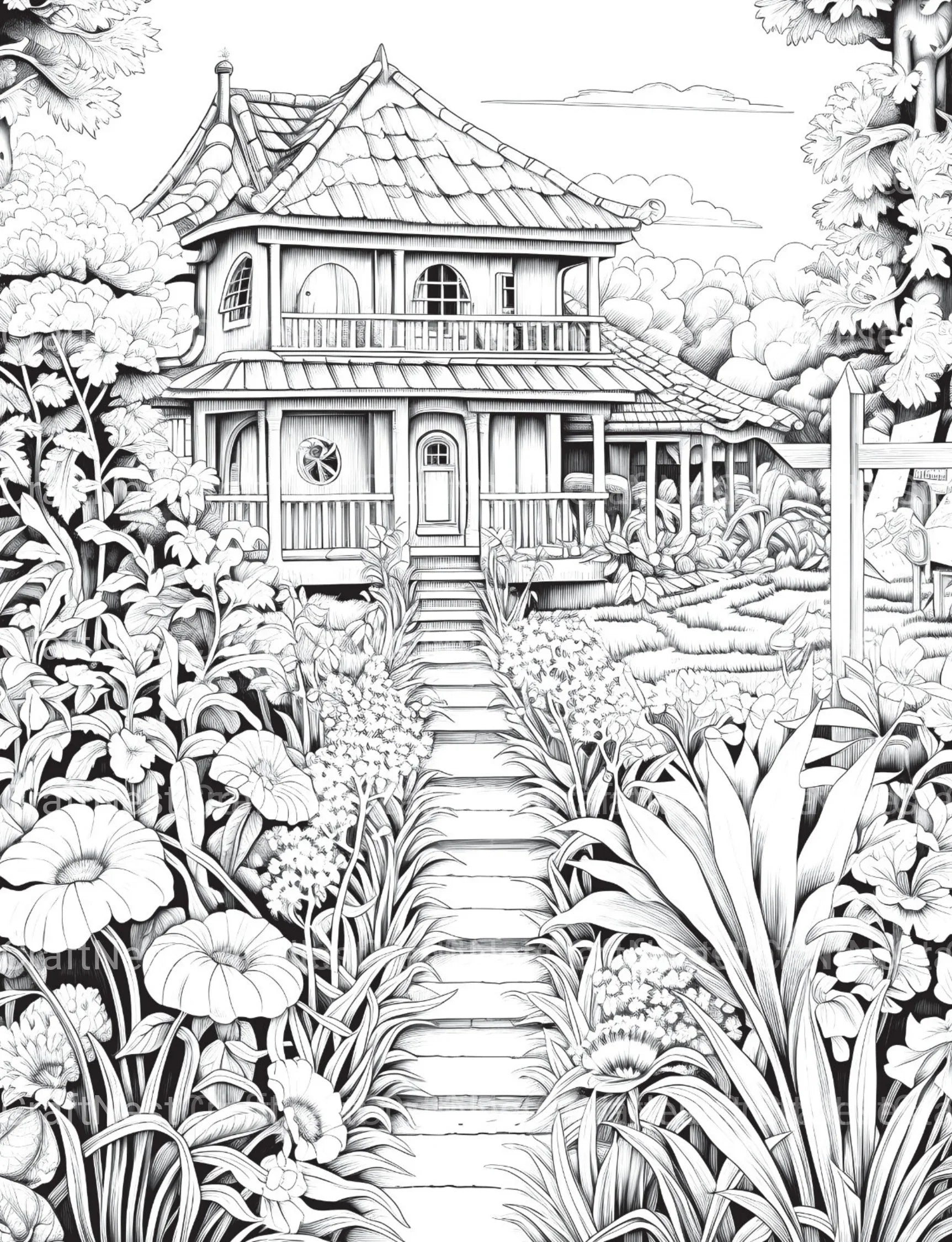 Farmers Garden Coloring Book 2 - CraftNest - Digital Crafting and Art