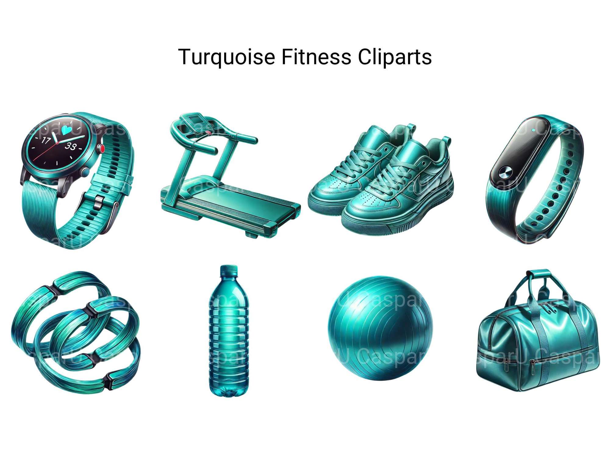 Turquoise Fitness Clipart