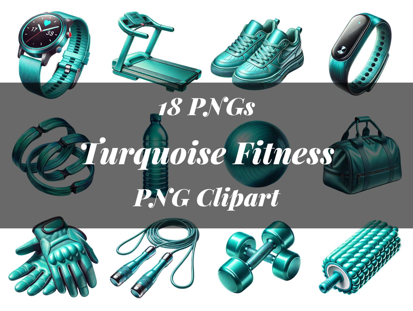 Turquoise Fitness Clipart