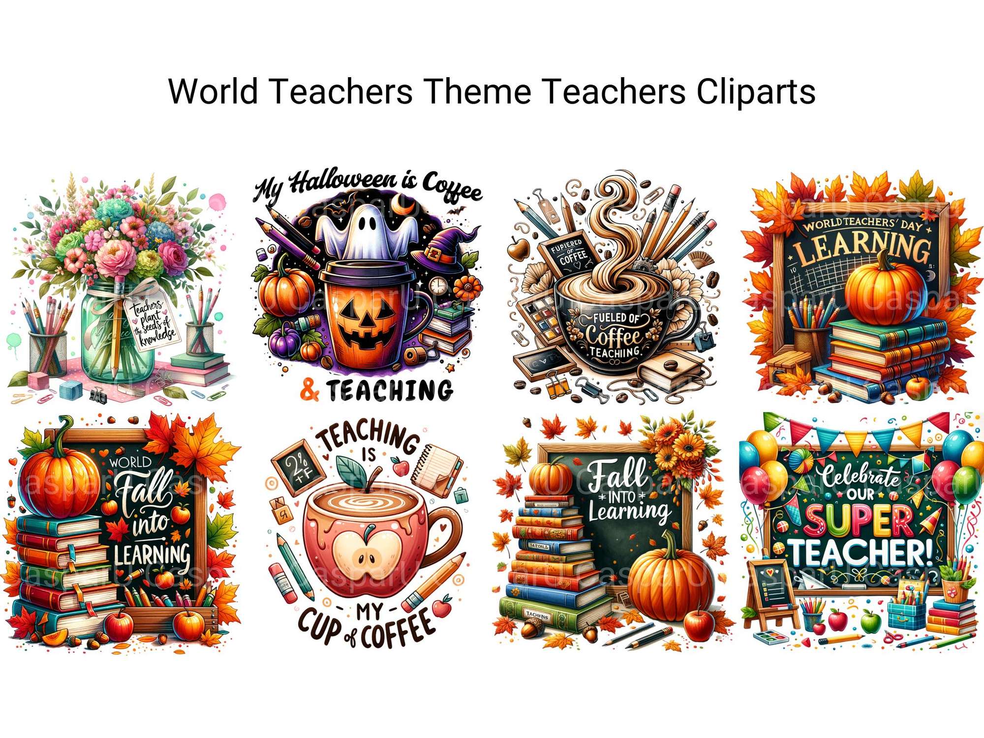 World Teachers Theme Teachers Clipart