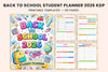 Back to School Student Planner