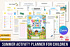 Summer Activity Planner for Children