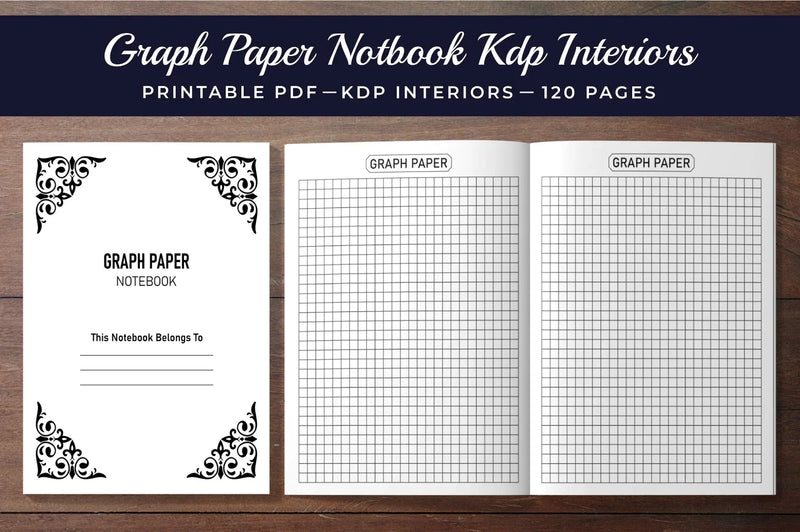 Graph Notebook Planner - CraftNest - Digital Crafting and Art