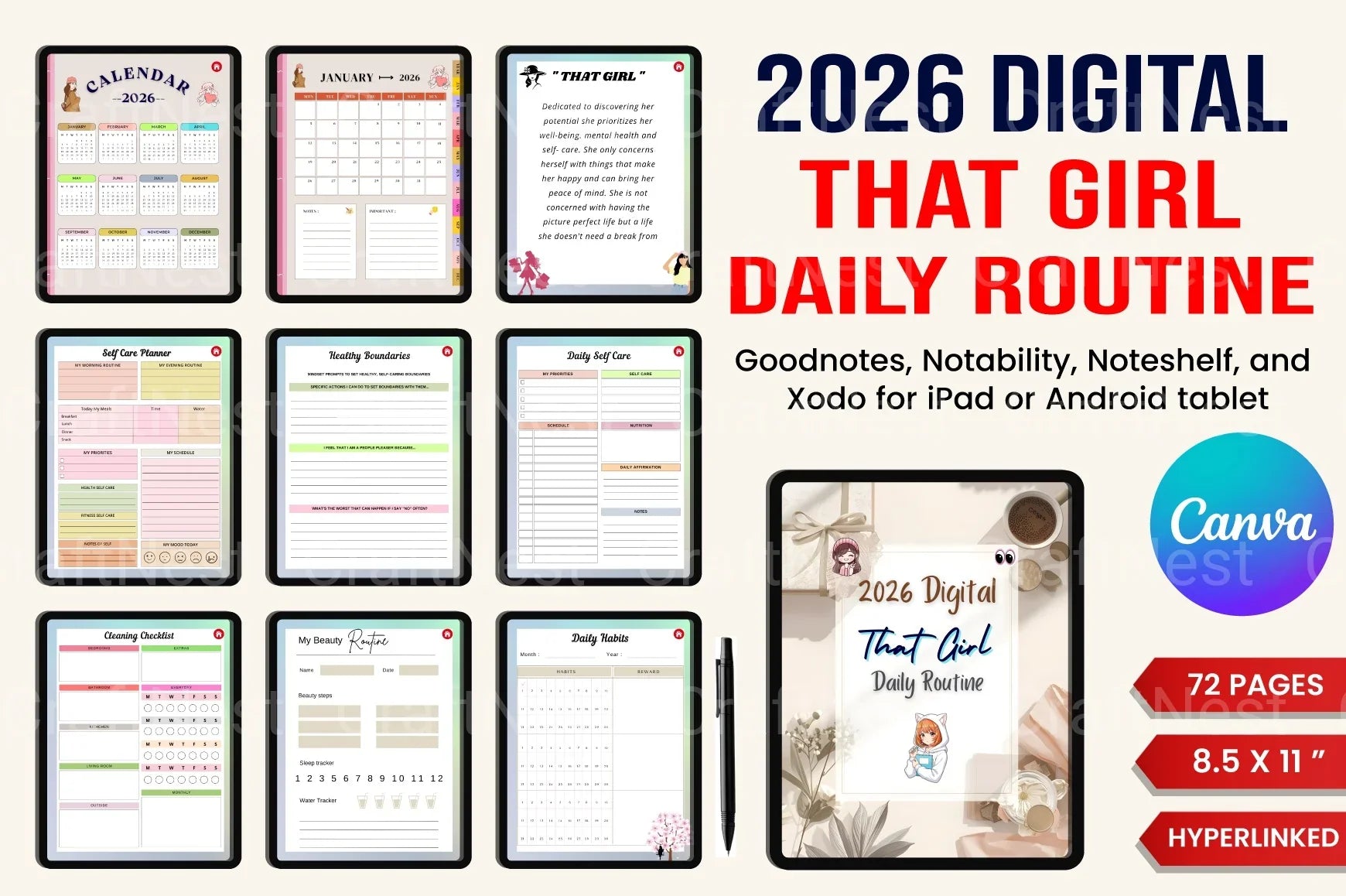 That Girl Daily Routine Guide - CraftNest - Digital Crafting and Art