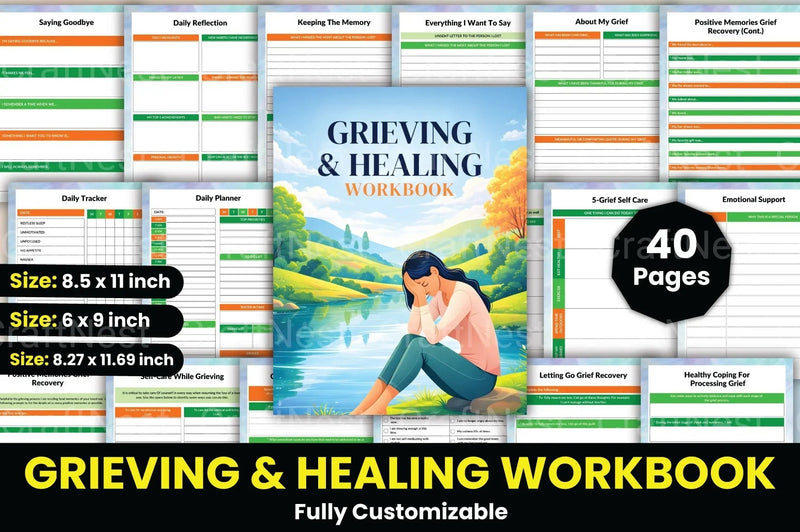 Grieving and Healing Workbook - CraftNest - Digital Crafting and Art