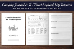 Camping RV Travel Logbook Planner - CraftNest - Digital Crafting and Art