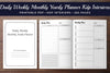 Daily, Weekly, Monthly, Yearly Planner