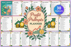 Profit Prompts Planner for Success - CraftNest - Digital Crafting and Art