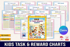 Kids Task Reward Charts for Motivation and Organization - CraftNest - Digital Crafting and Art