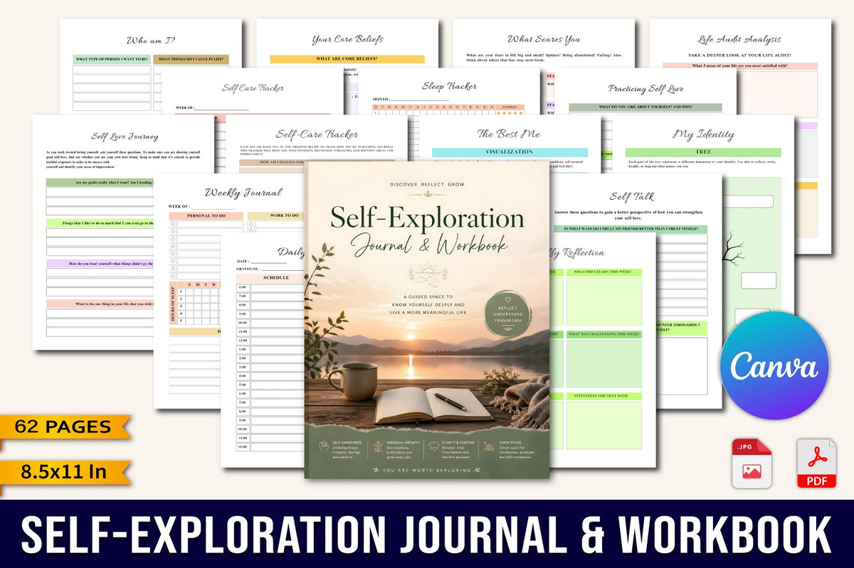 Self Exploration Workbook for Personal Growth