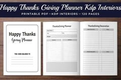 Happy Thanksgiving Planner Bundle - CraftNest - Digital Crafting and Art