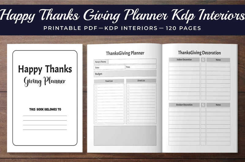Happy Thanksgiving Planner Bundle - CraftNest - Digital Crafting and Art