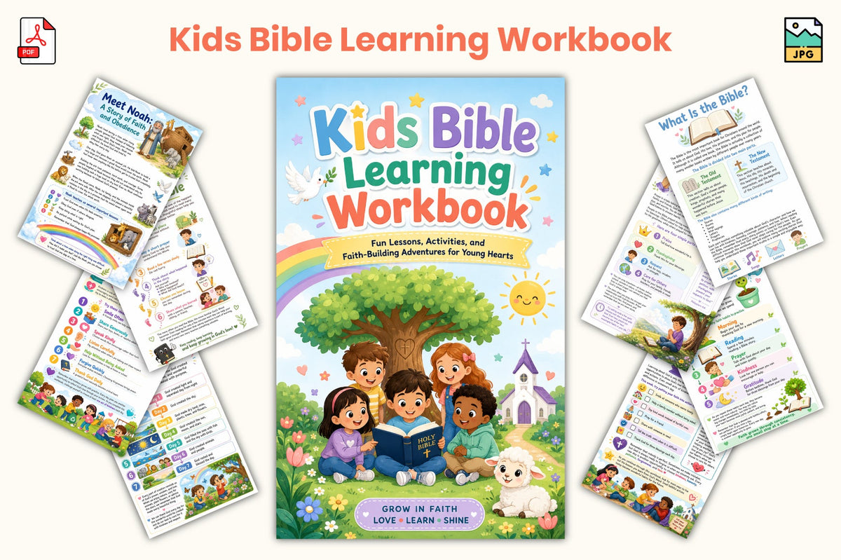 Kids Bible Learning Workbook