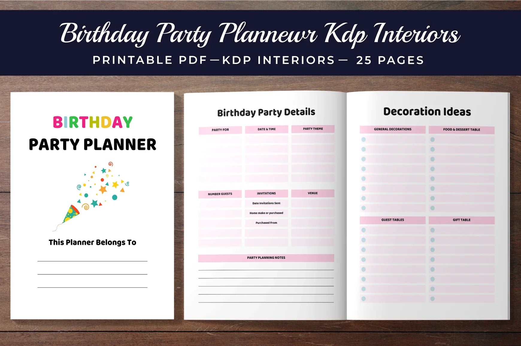 Birthday Party Planner - CraftNest - Digital Crafting and Art