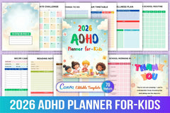 ADHD Planner for Kids - CraftNest - Digital Crafting and Art