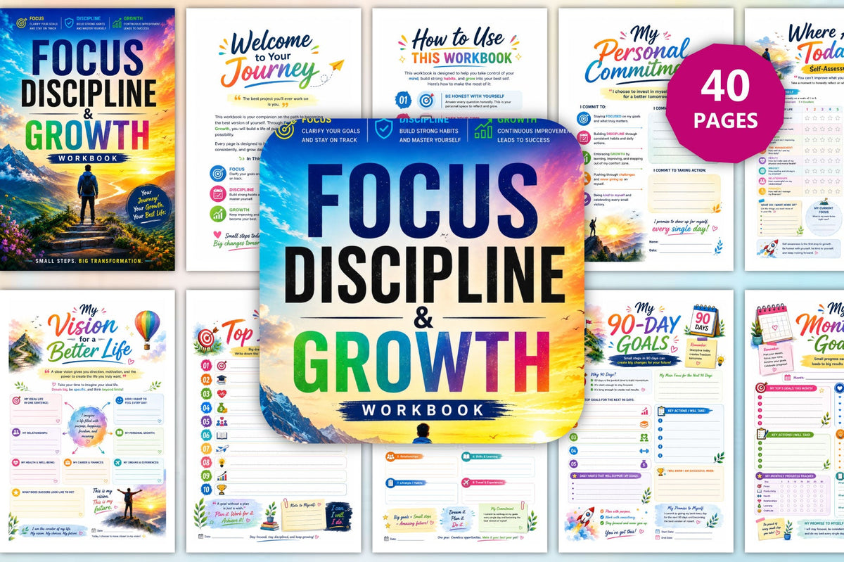 Focus Discipline Growth Workbook