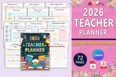 Teacher Planner Starting at 100 - CraftNest - Digital Crafting and Art